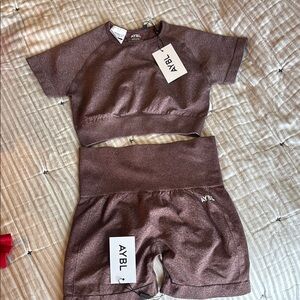 AYBL Brown Activewear Set